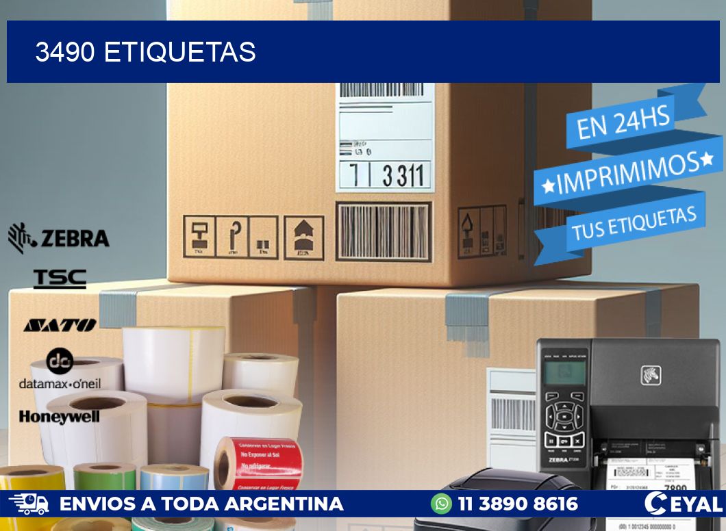3490 ETIQUETAS