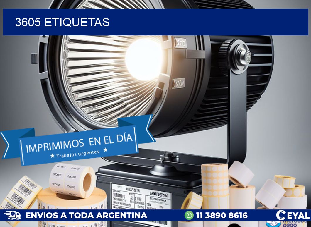 3605 ETIQUETAS