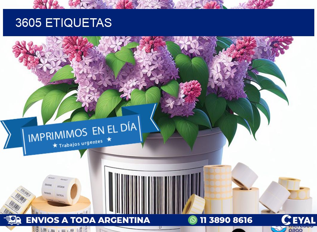 3605 ETIQUETAS