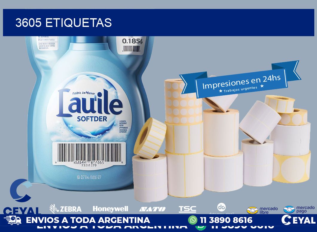 3605 ETIQUETAS