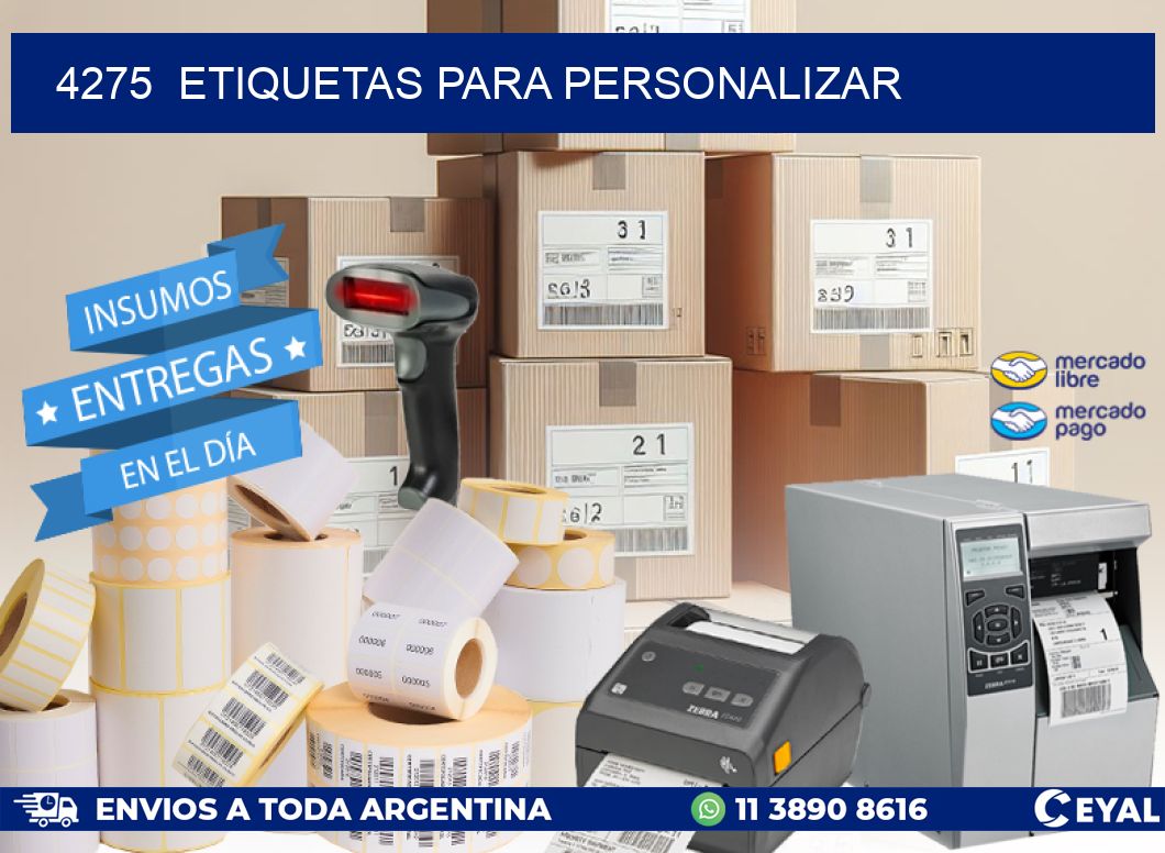 4275  ETIQUETAS PARA PERSONALIZAR