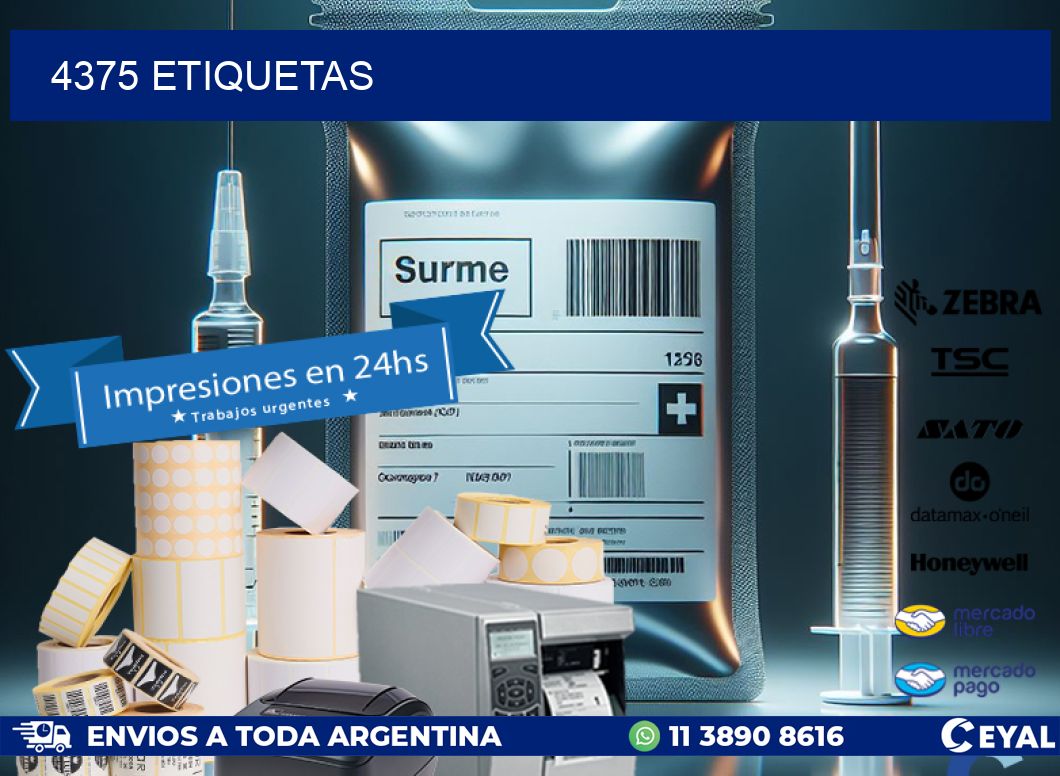 4375 ETIQUETAS