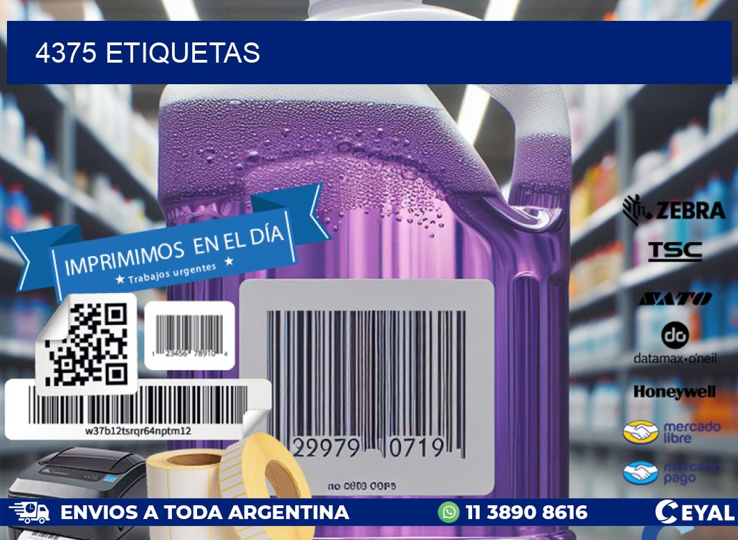 4375 ETIQUETAS