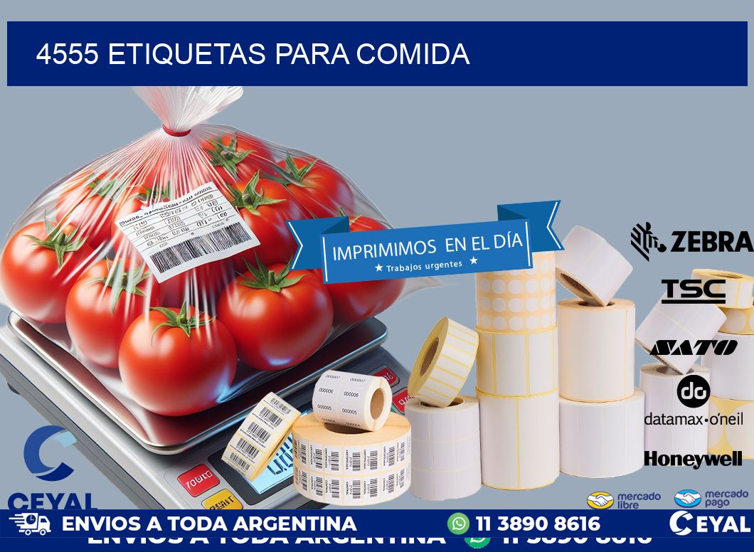 4555 ETIQUETAS PARA COMIDA