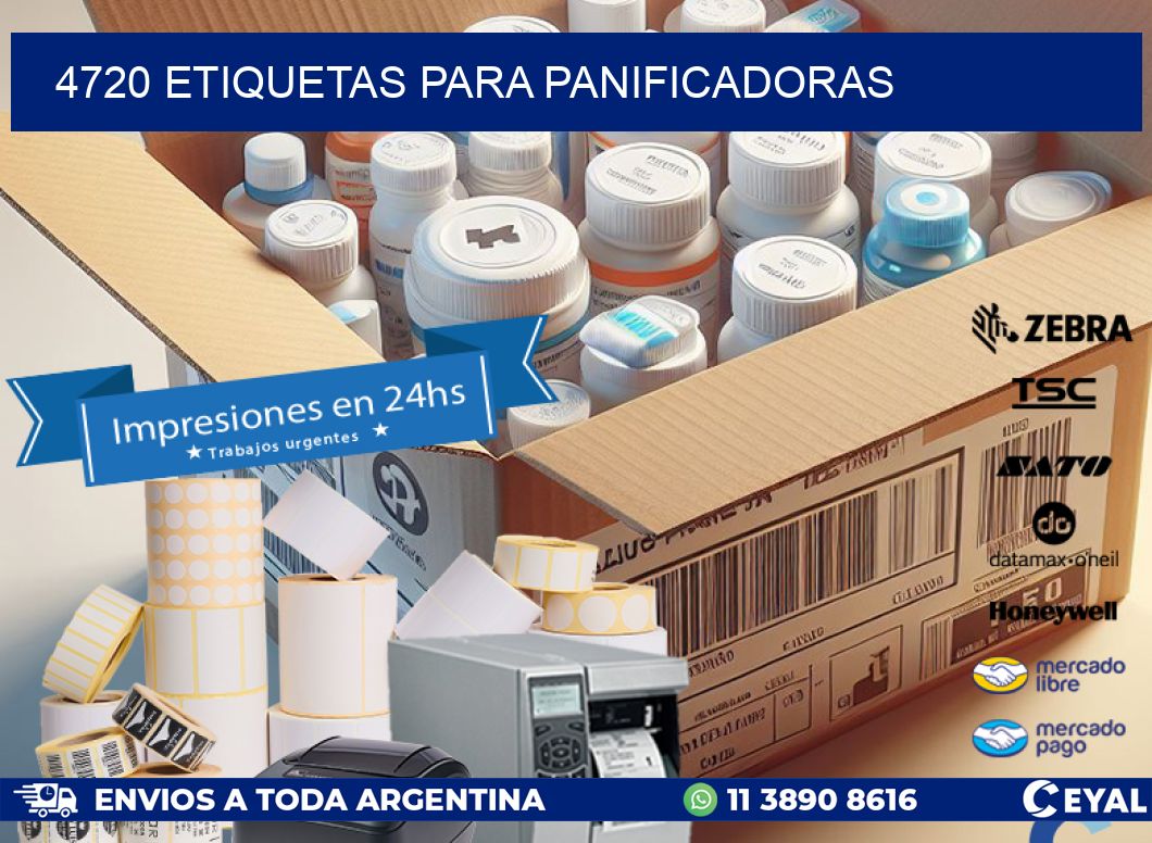 4720 ETIQUETAS PARA PANIFICADORAS