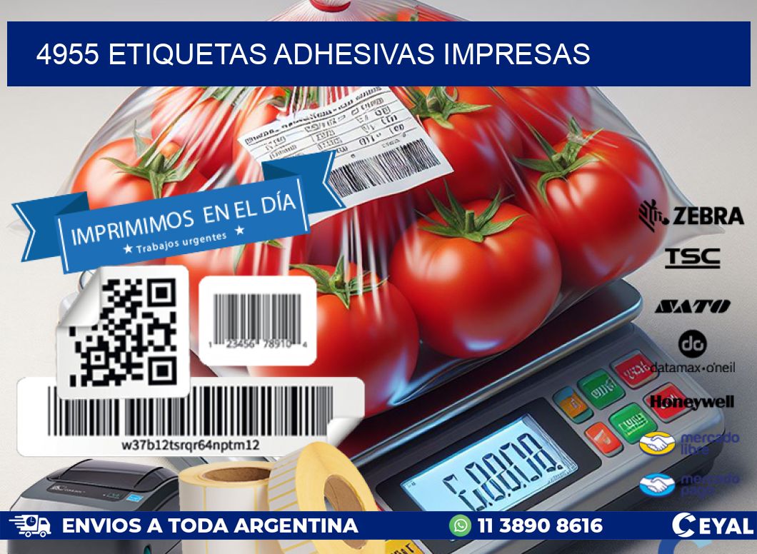 4955 ETIQUETAS ADHESIVAS IMPRESAS