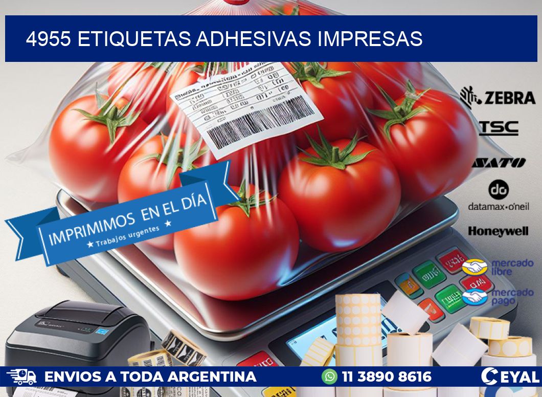 4955 ETIQUETAS ADHESIVAS IMPRESAS