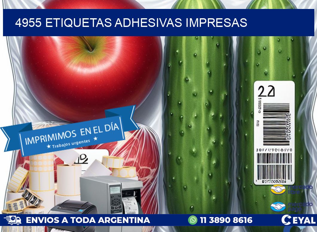 4955 ETIQUETAS ADHESIVAS IMPRESAS