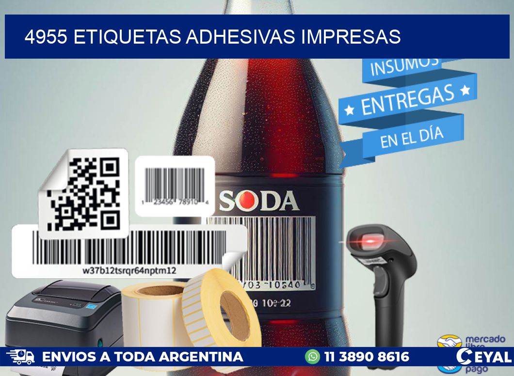 4955 ETIQUETAS ADHESIVAS IMPRESAS