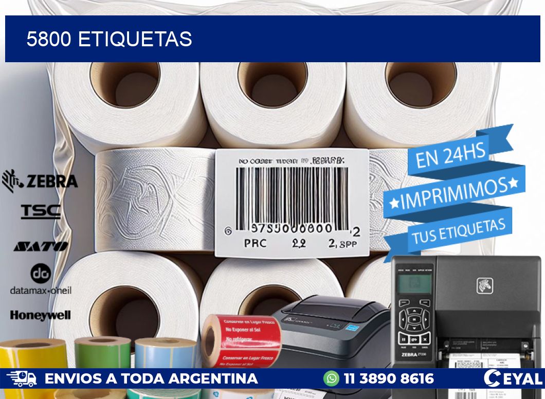 5800 ETIQUETAS