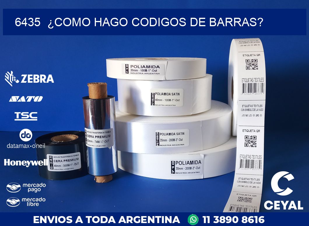 6435  ¿COMO HAGO CODIGOS DE BARRAS?