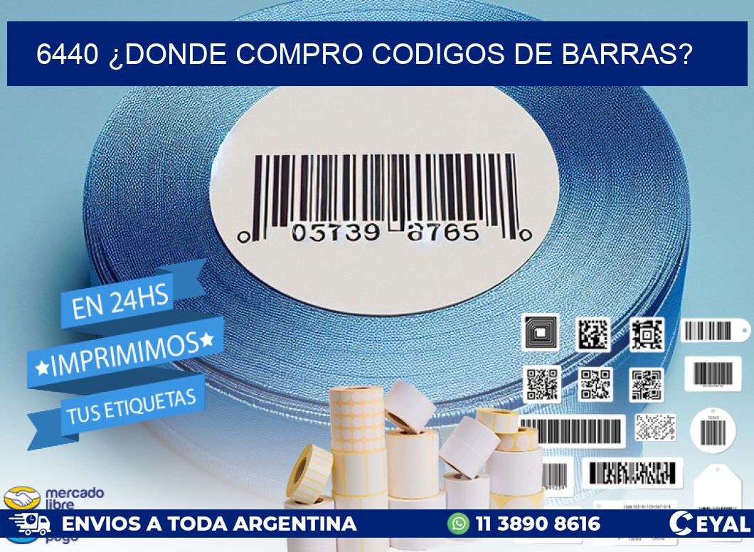 6440 ¿DONDE COMPRO CODIGOS DE BARRAS?