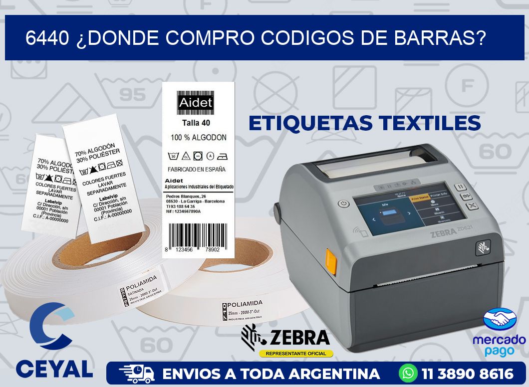 6440 ¿DONDE COMPRO CODIGOS DE BARRAS?