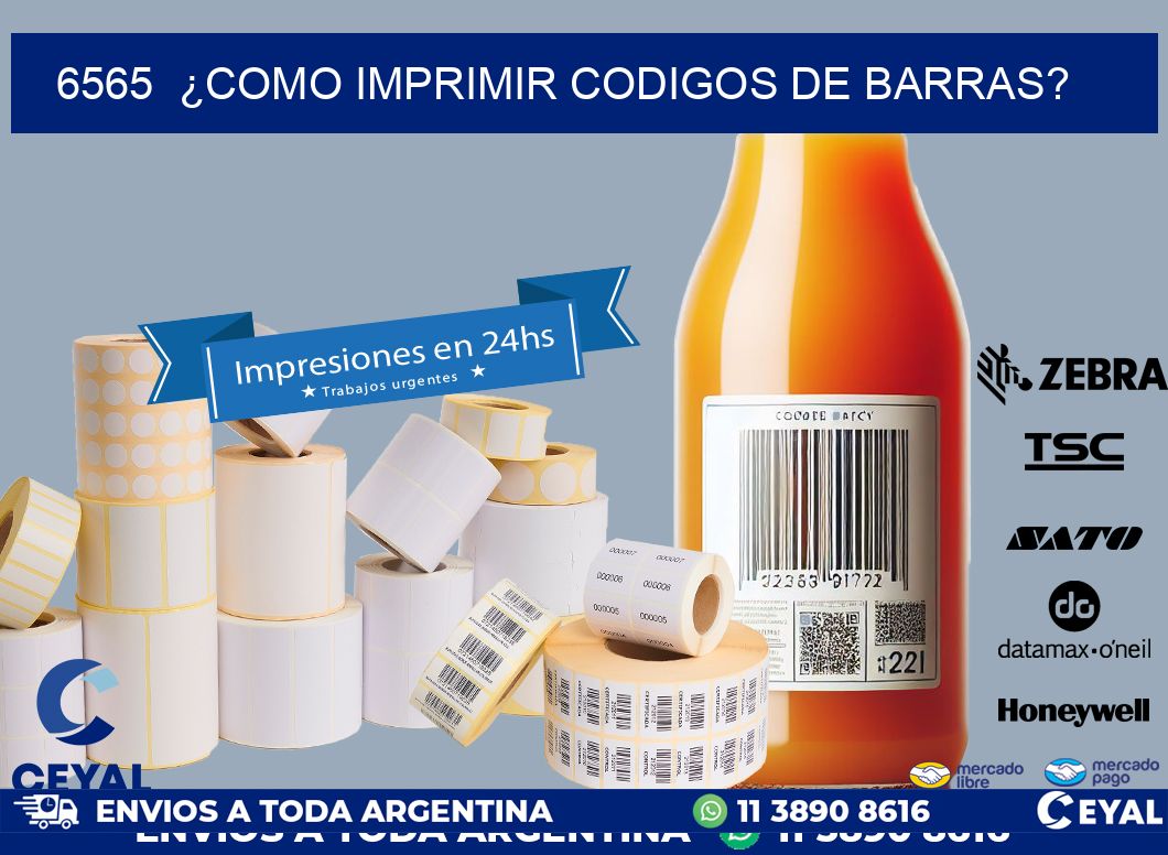 6565  ¿COMO IMPRIMIR CODIGOS DE BARRAS?