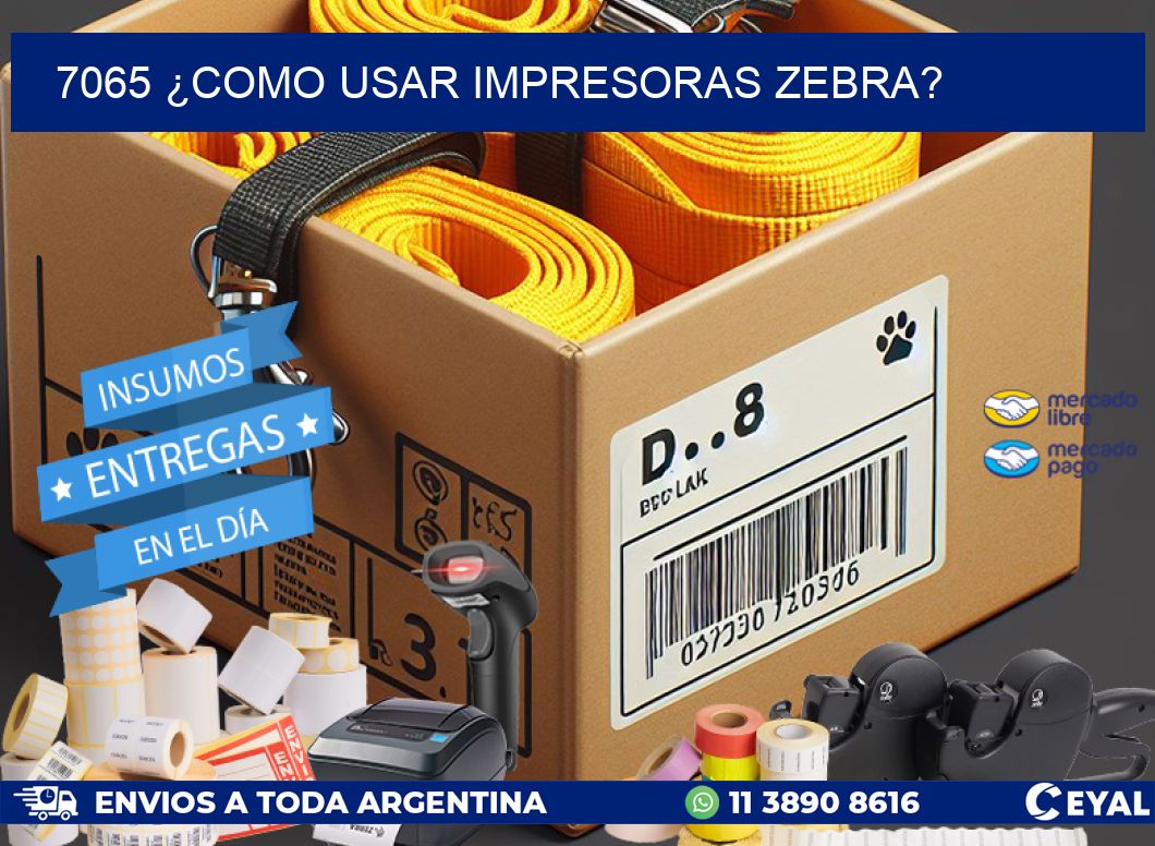 7065 ¿COMO USAR IMPRESORAS ZEBRA?