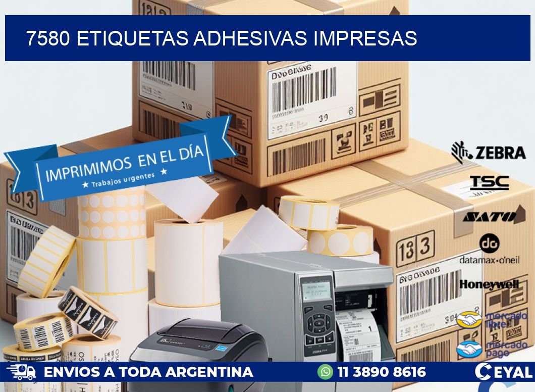 7580 ETIQUETAS ADHESIVAS IMPRESAS
