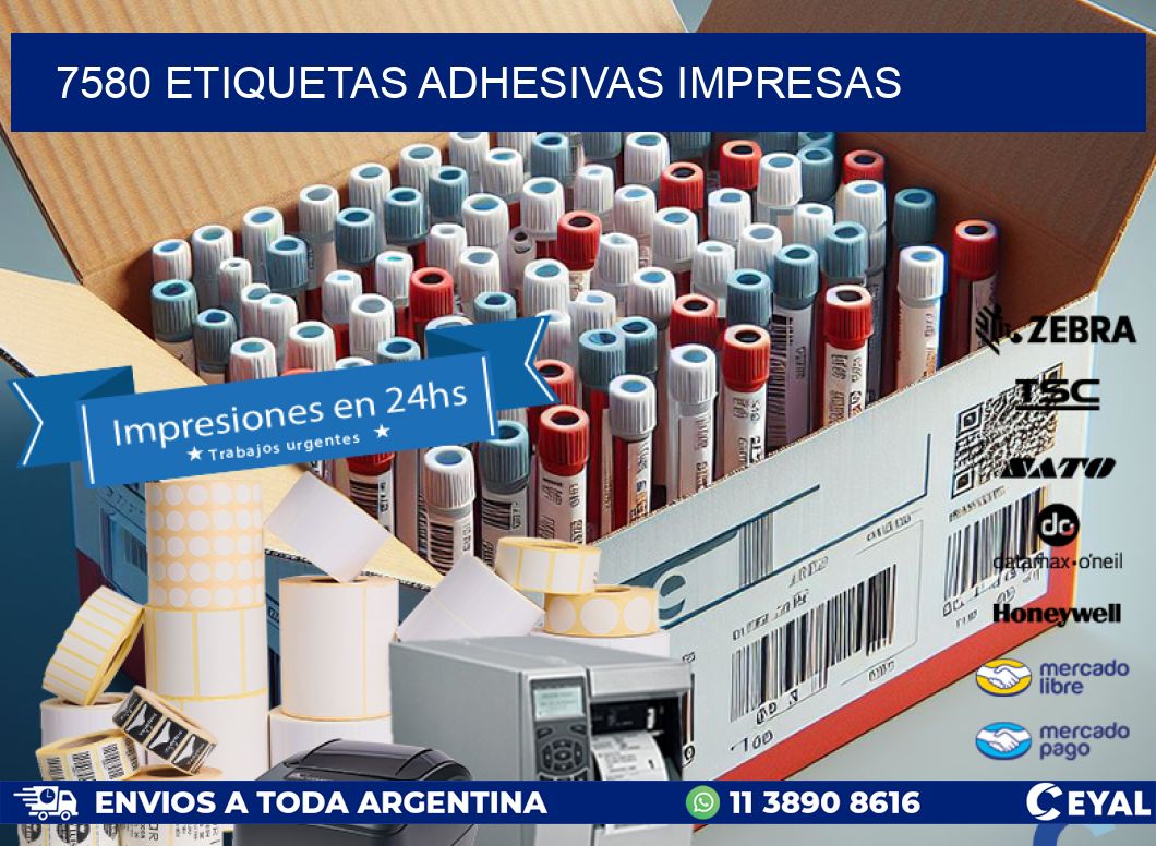 7580 ETIQUETAS ADHESIVAS IMPRESAS