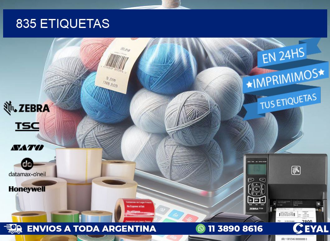 835 ETIQUETAS