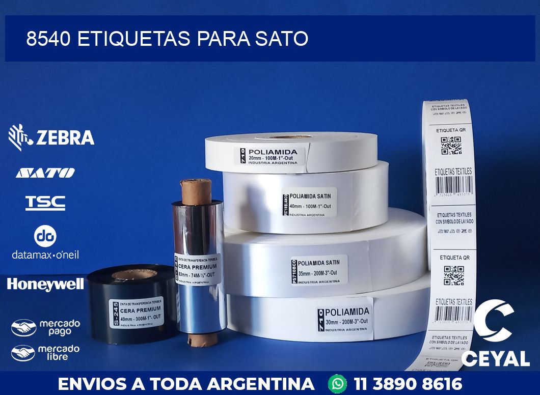 8540 ETIQUETAS PARA SATO