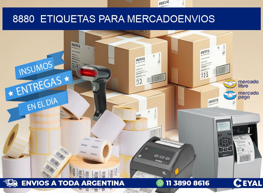 8880  ETIQUETAS PARA MERCADOENVIOS