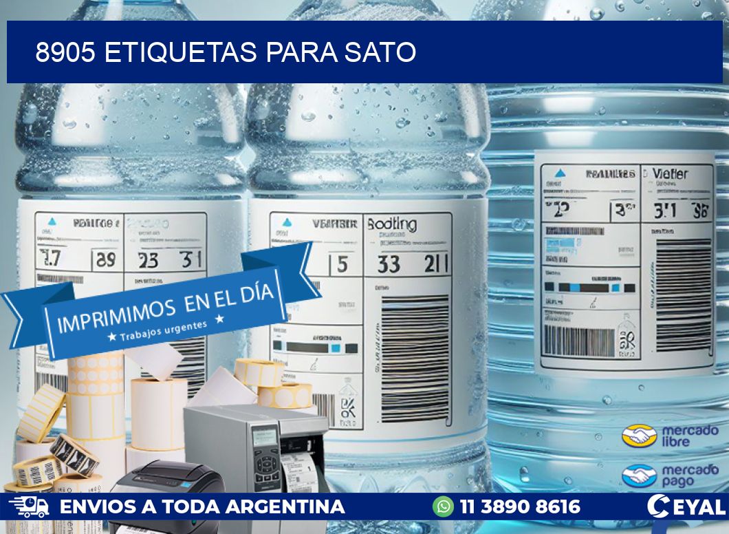 8905 ETIQUETAS PARA SATO