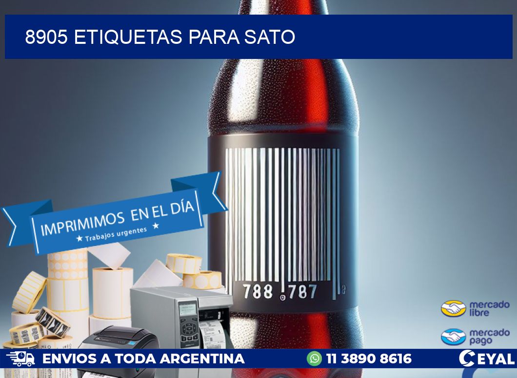 8905 ETIQUETAS PARA SATO
