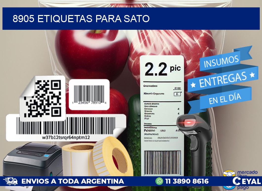 8905 ETIQUETAS PARA SATO