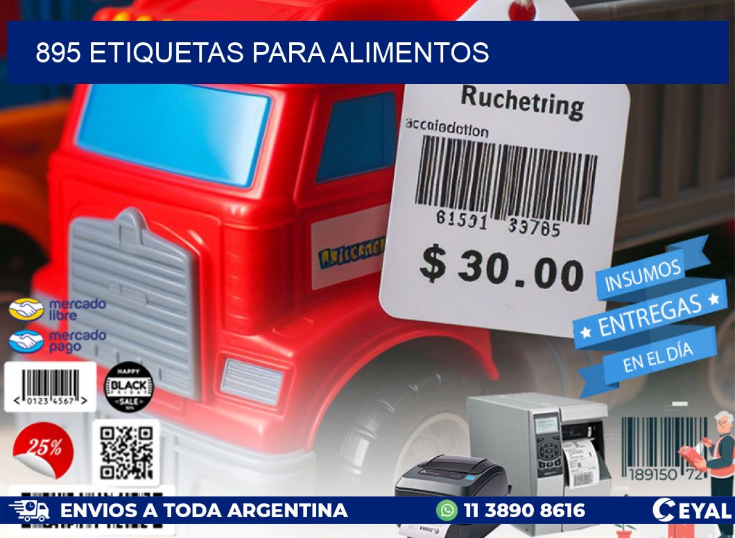 895 ETIQUETAS PARA ALIMENTOS