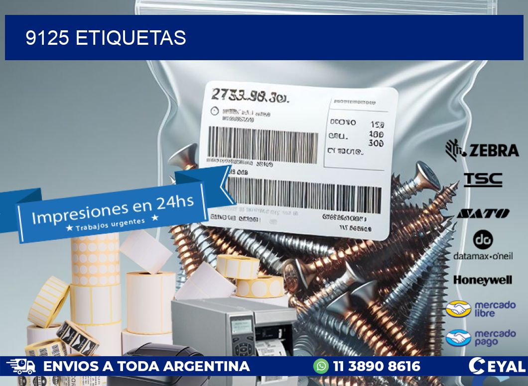 9125 ETIQUETAS