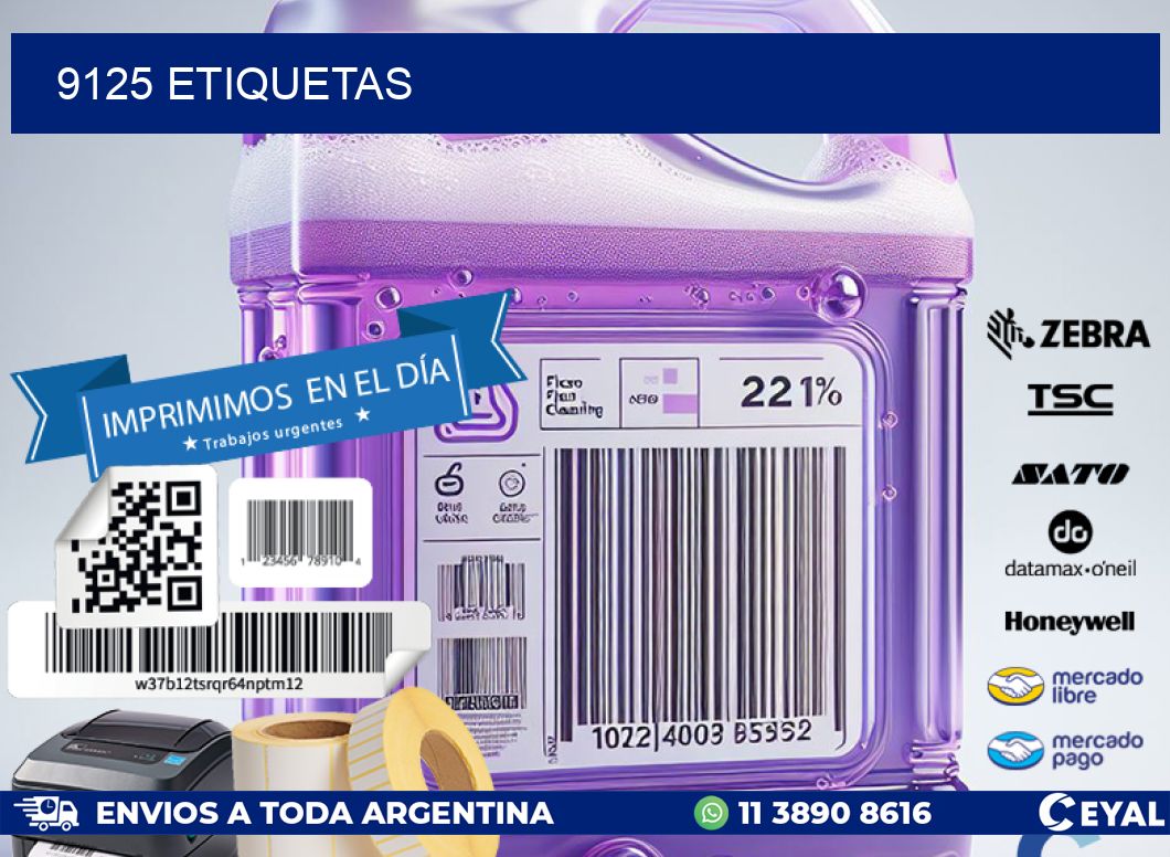 9125 ETIQUETAS