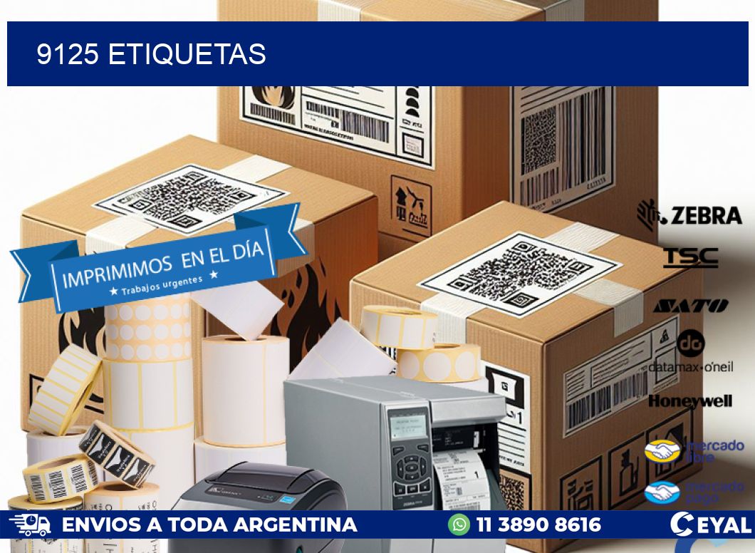 9125 ETIQUETAS