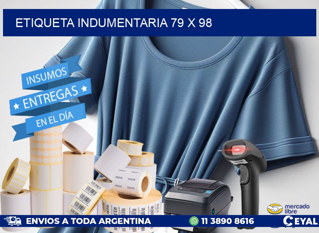 ETIQUETA INDUMENTARIA 79 x 98