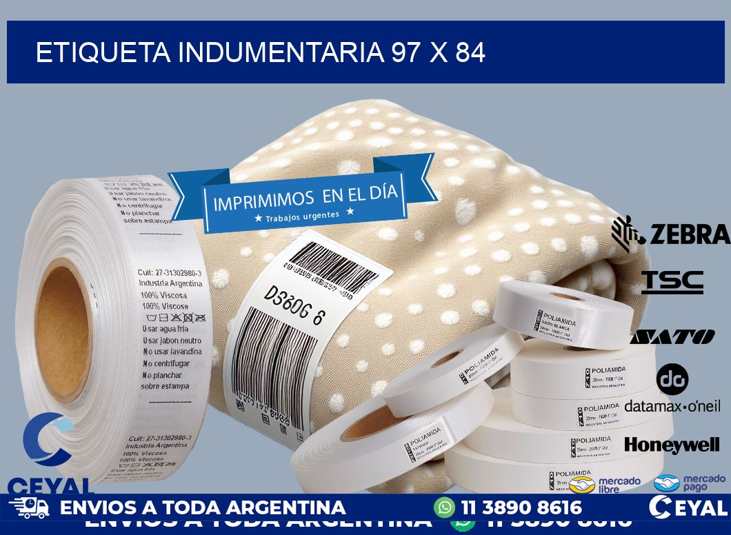 ETIQUETA INDUMENTARIA 97 x 84