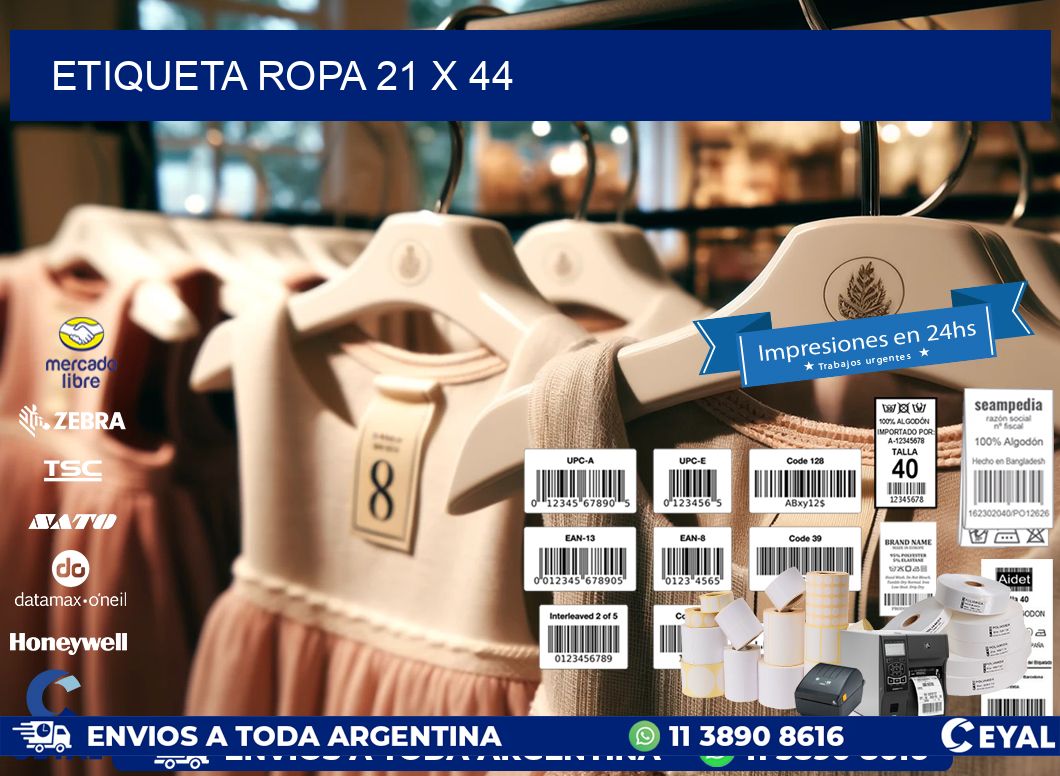 ETIQUETA ROPA 21 x 44