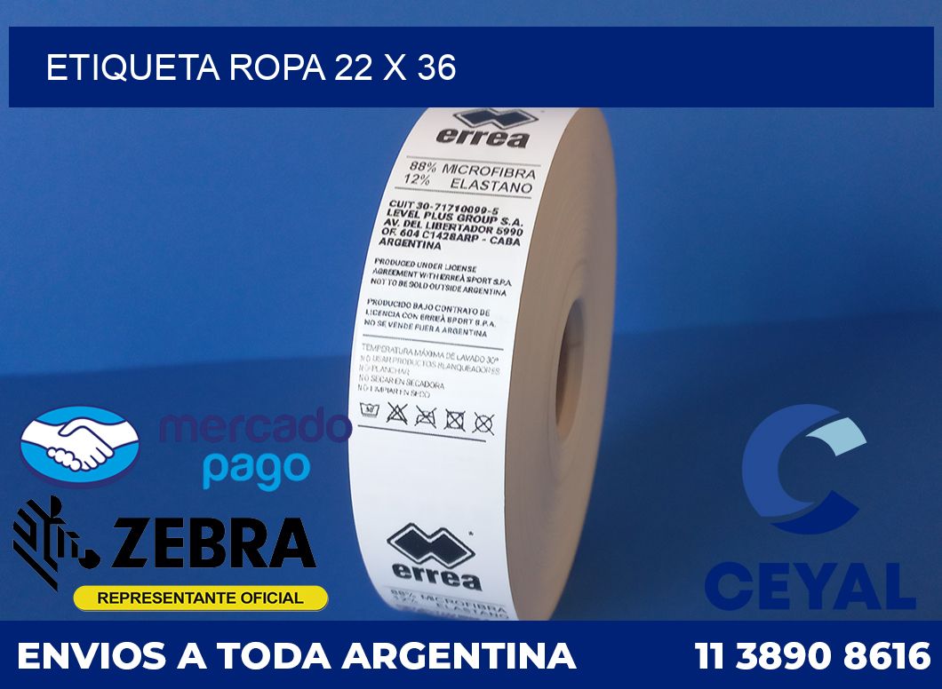 ETIQUETA ROPA 22 x 36