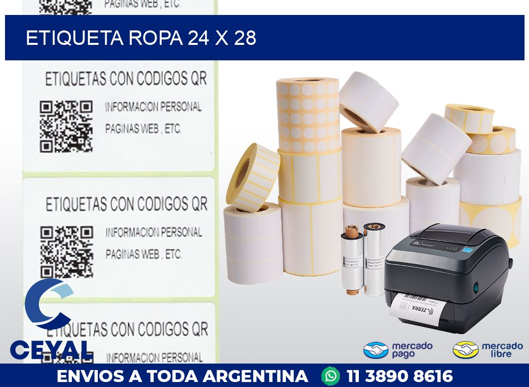 ETIQUETA ROPA 24 x 28