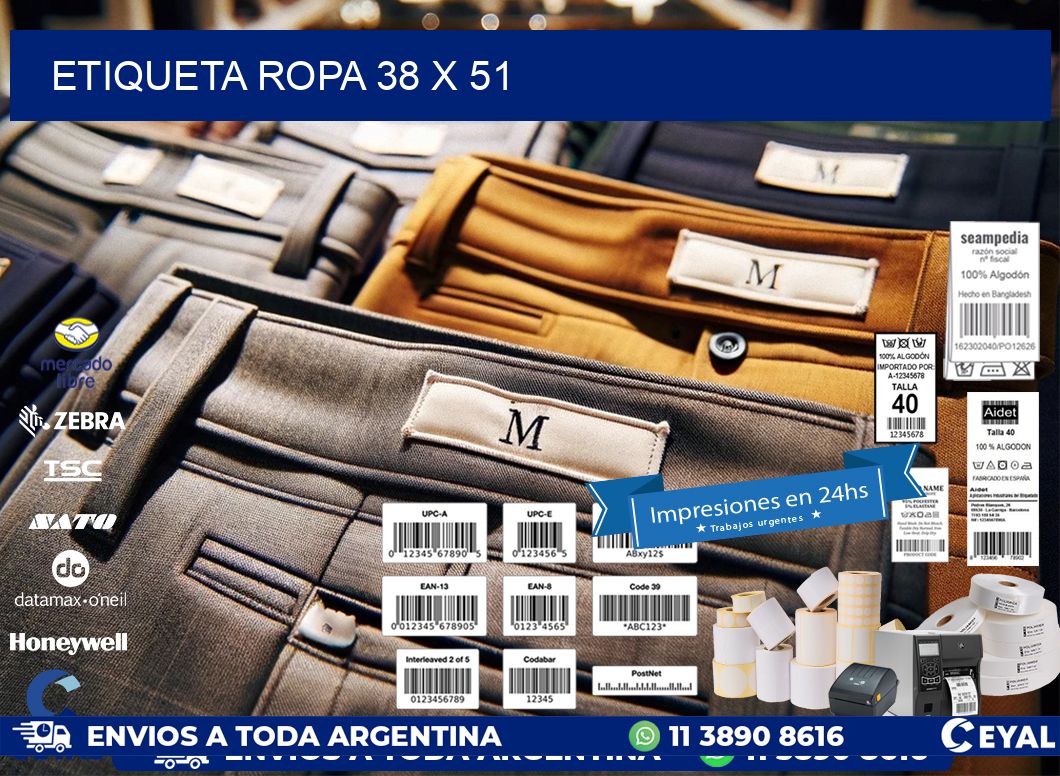 ETIQUETA ROPA 38 x 51