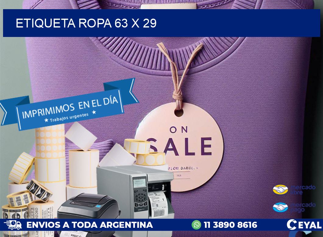 ETIQUETA ROPA 63 x 29