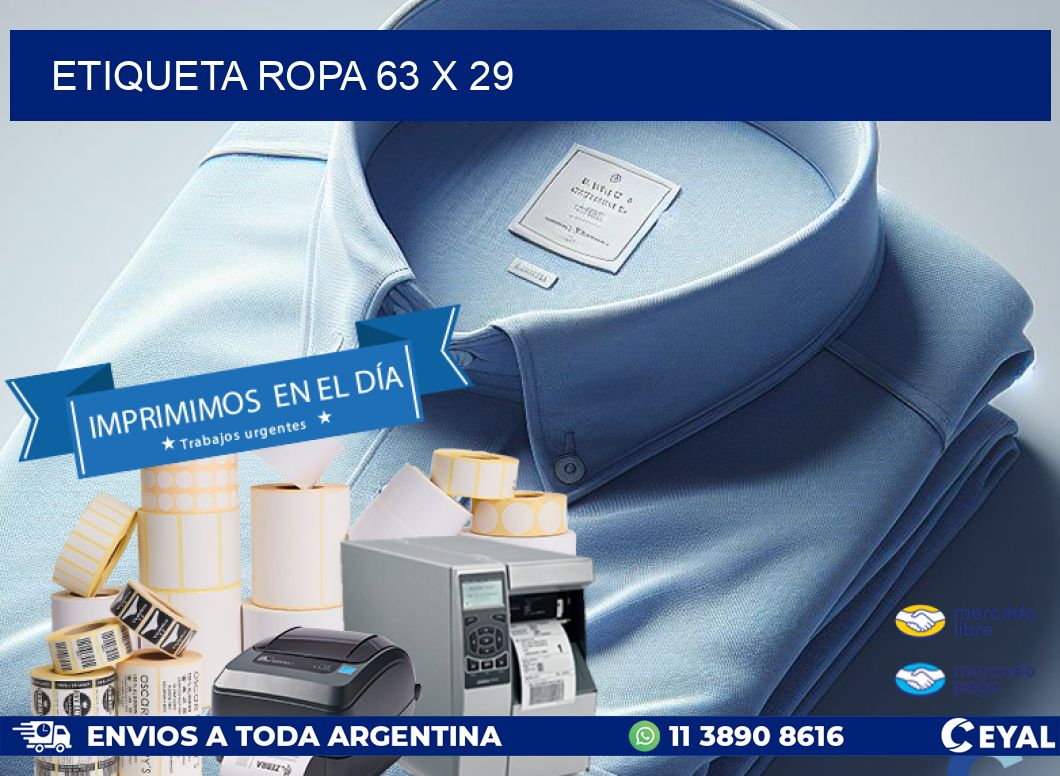 ETIQUETA ROPA 63 x 29