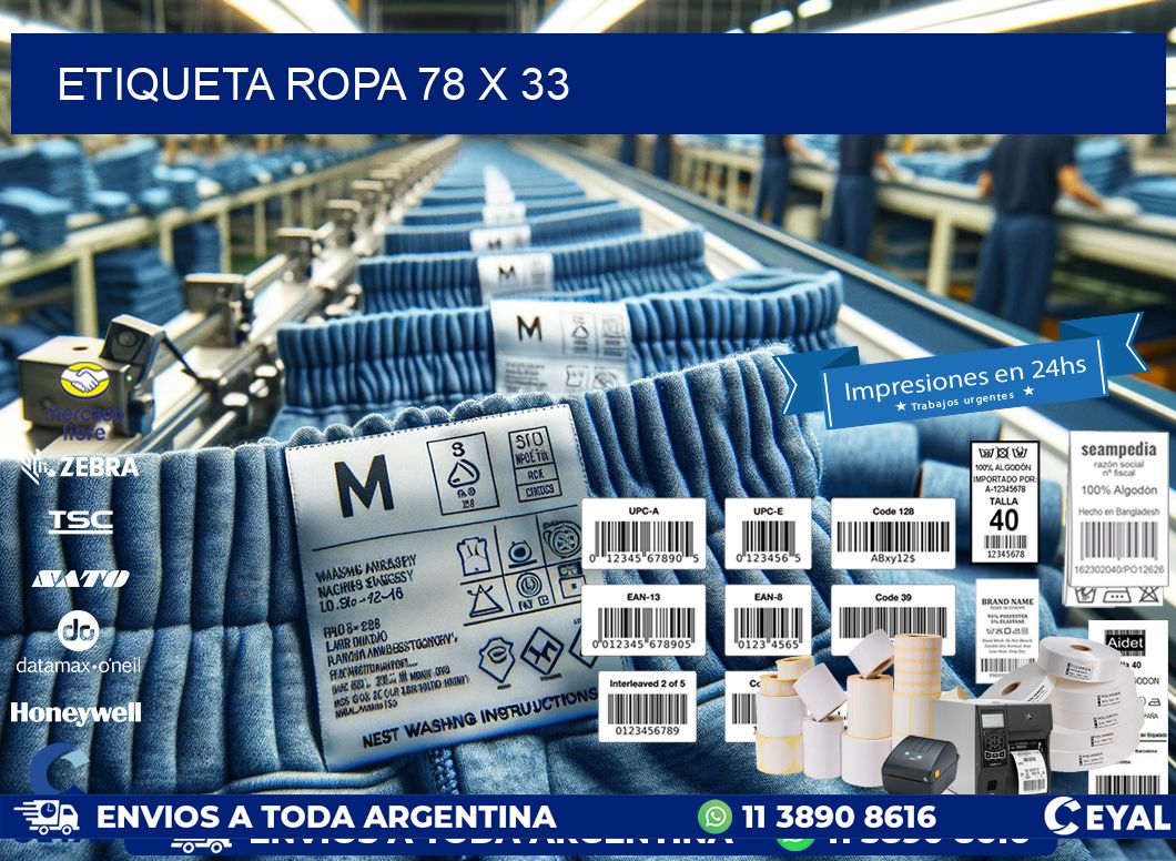 ETIQUETA ROPA 78 x 33