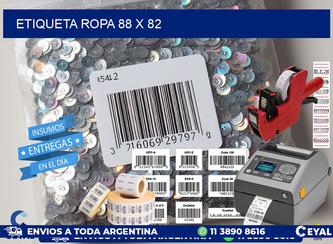 ETIQUETA ROPA 88 x 82