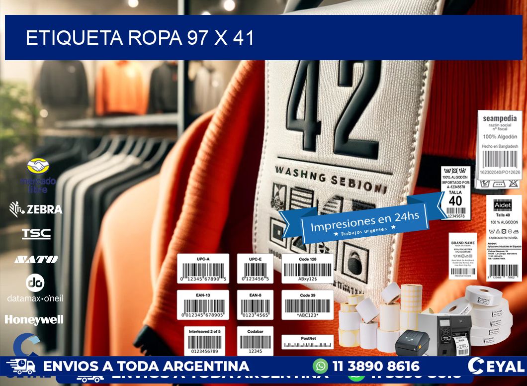 ETIQUETA ROPA 97 x 41