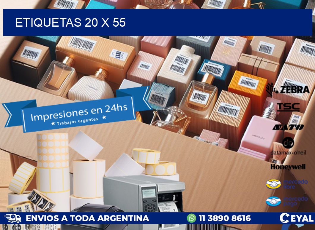 ETIQUETAS 20 x 55