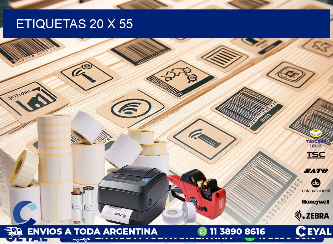 ETIQUETAS 20 x 55