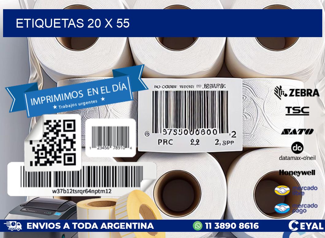 ETIQUETAS 20 x 55