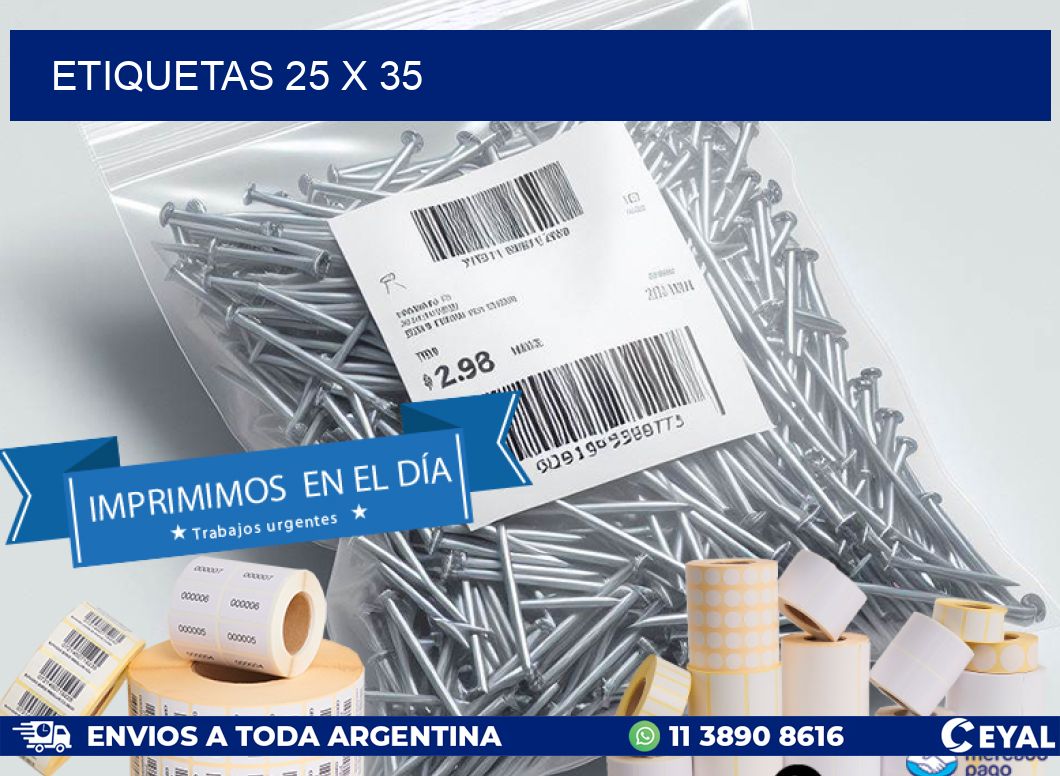 ETIQUETAS 25 x 35