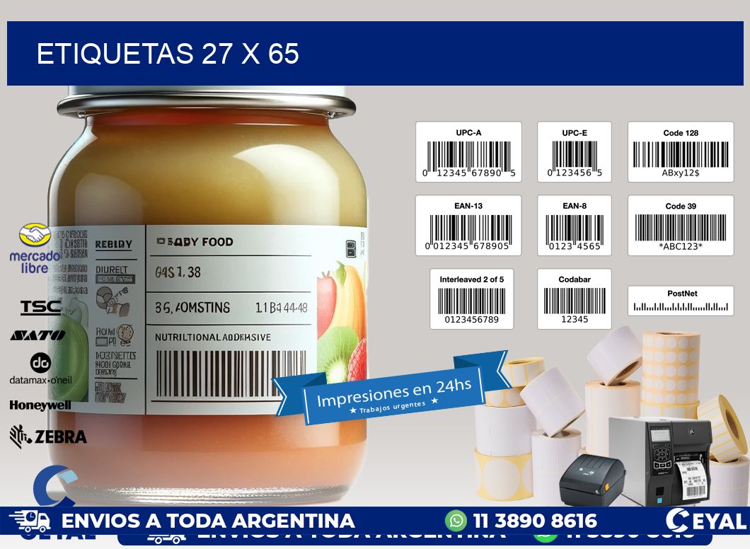 ETIQUETAS 27 x 65