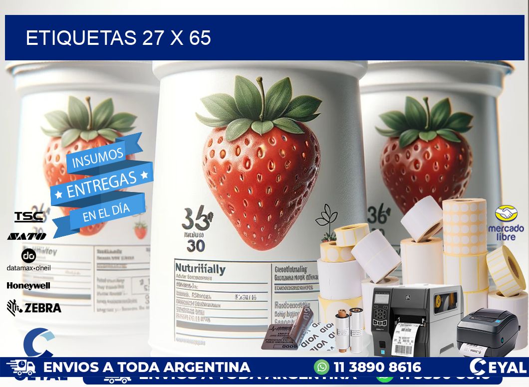 ETIQUETAS 27 x 65
