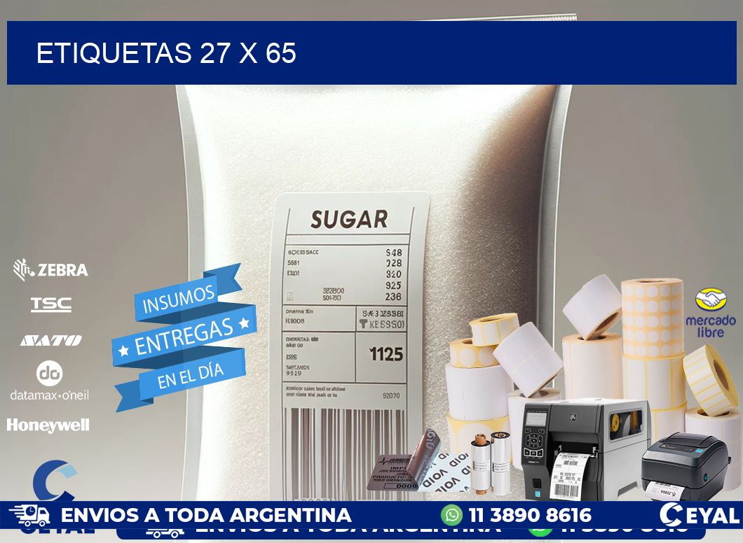 ETIQUETAS 27 x 65