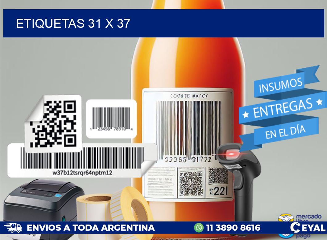 ETIQUETAS 31 x 37